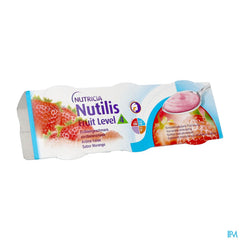 Nutilis Fruit Stage 3 Goût Fraise Alimentation médicale orale pré-épaissie Pots 3x150g