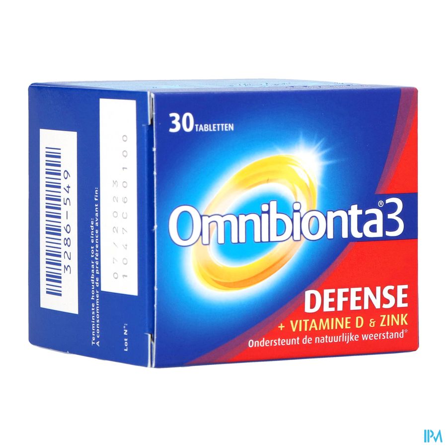 Omnibionta3 Defense Multivitamines Immunité (30 comprimés)