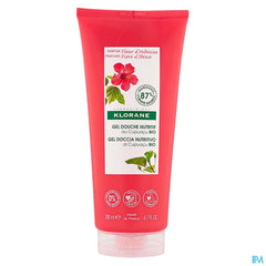 Klorane - Gel douche au beurre de Cupuaçu BIO - Fleur d’Hibiscus - Tous types de peaux