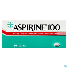 Aspirine 100mg Comp 30