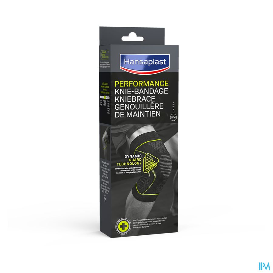 Hansaplast Bandage Sport Genou Noir