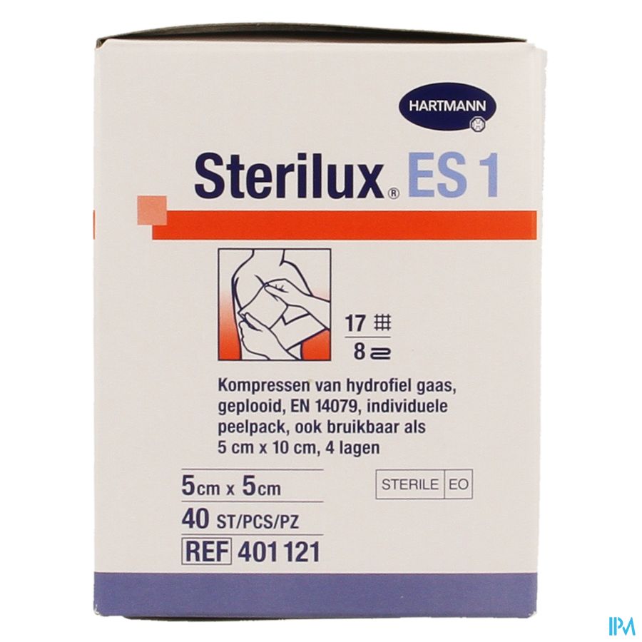 Sterilux Es1 Cp Ster 8pl 5x5cm 40 2050161