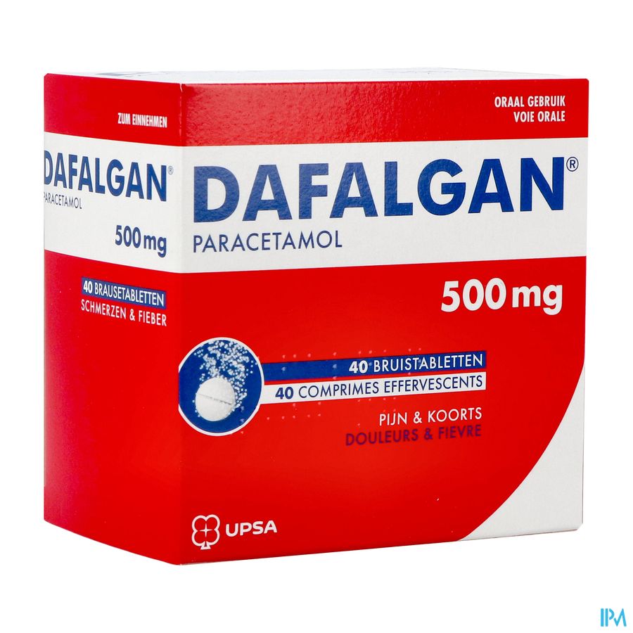 Dafalgan 500mg Comp Efferv. 40