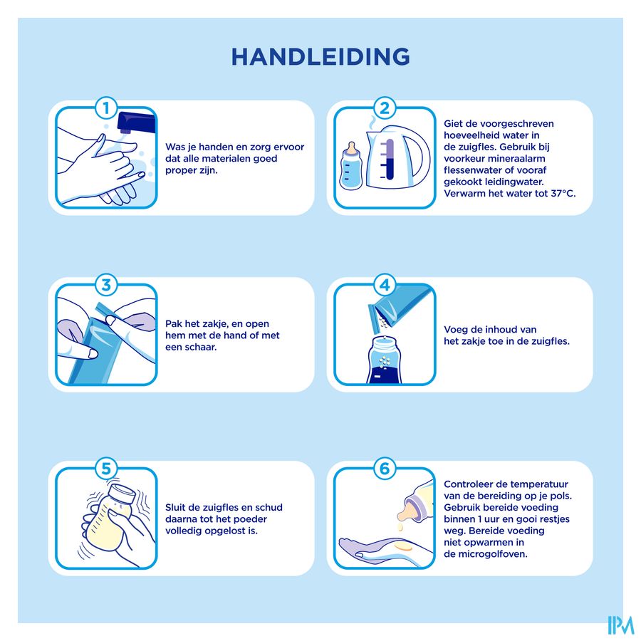 Nutrilon 1 | Lait pour Nourrissons Bébé 0-6 mois  | Lait en Poudre pour Biberon | Sachets 5x23g