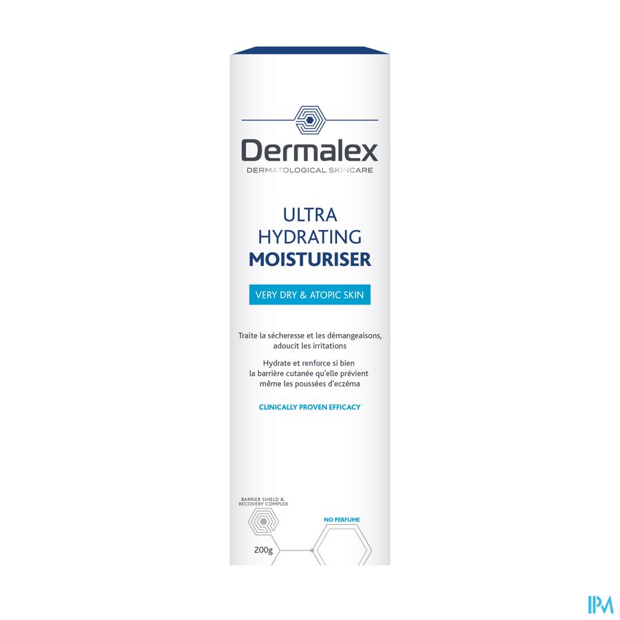 Dermalex® Crème Ultra Hydratante – Peau Très Sèche & Atopique – 200 ml