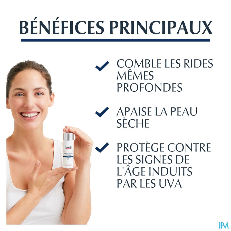 Hyaluron-Filler Extra Riche Soin de Jour Anti-Rides & Anti-Âge Peau Très Sèche avec pompe 50ml