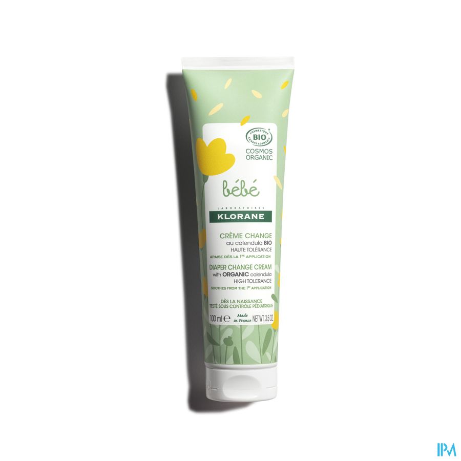 Klorane Crème change certifiée BIO au Calendula - Change Siège - Bébé