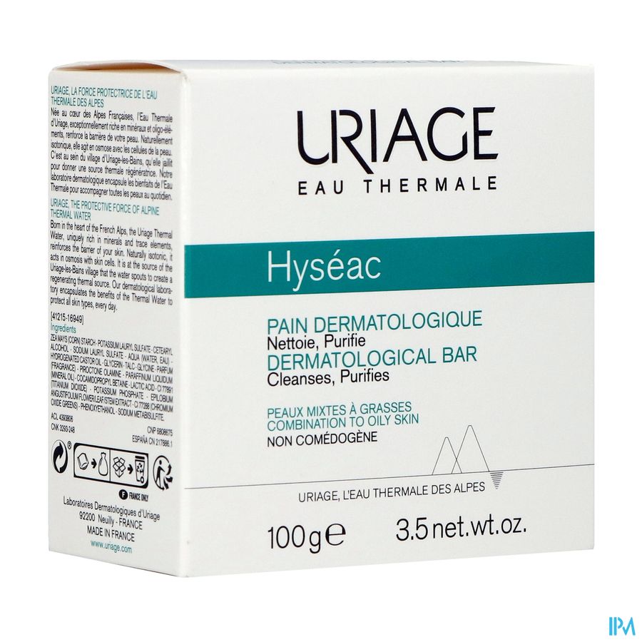 Uriage Hyseac Pain Dermatologique Savon 100g