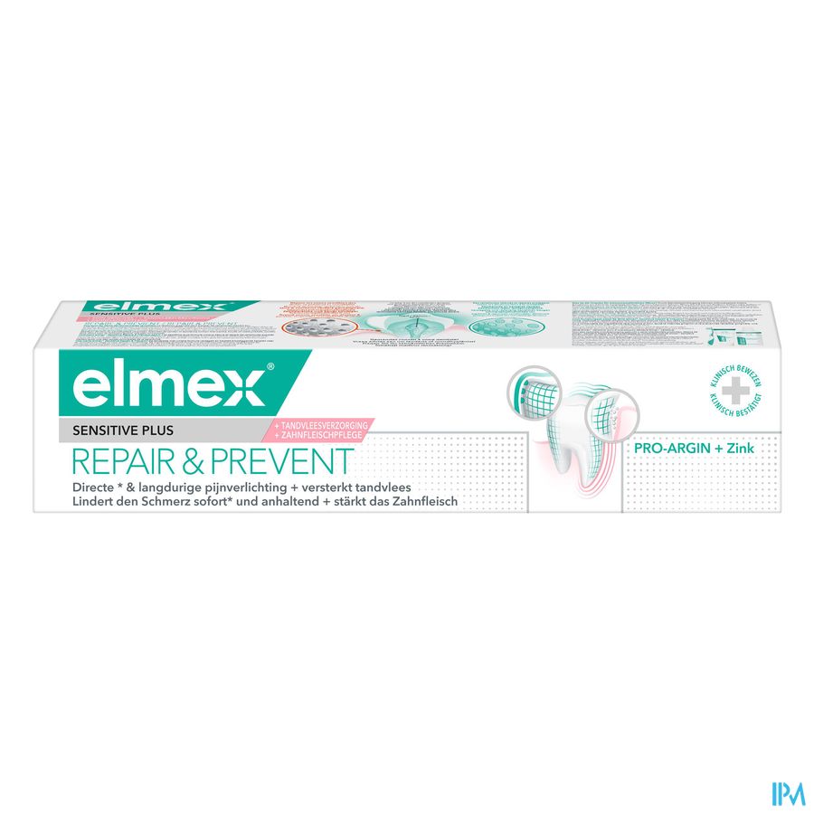 Elmex Dentifrice Sensi.plus Repare&prev. 75ml Nf