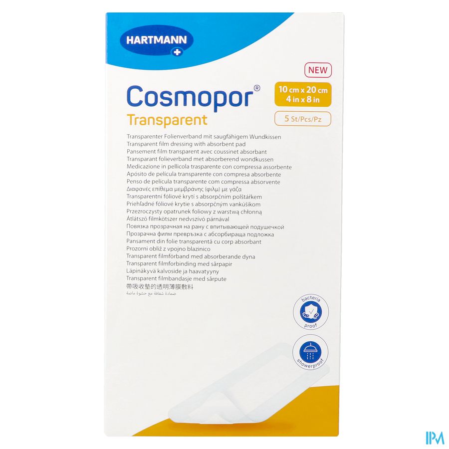 Cosmopor Transparent 10cmx20cm 5 9010571