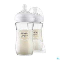 Philips Avent Natural 3.0 Biberon Verre Duo2x240ml