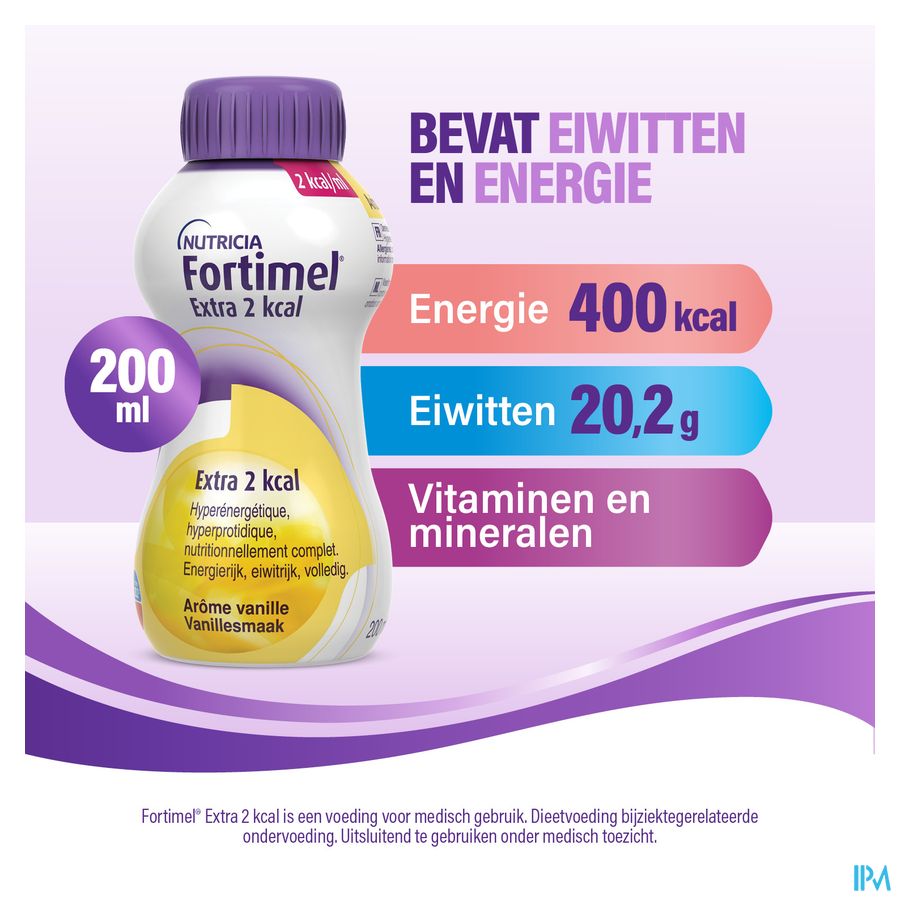 Fortimel Extra 2kcal Promopack 4+1 Goût Fraise Bouteilles 5x200ml