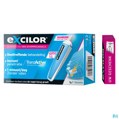 Excilor Traitement de la Mycose de l'Ongle Stylet avec coupe ongles gratuit  - pénétration immédiate, sans limer