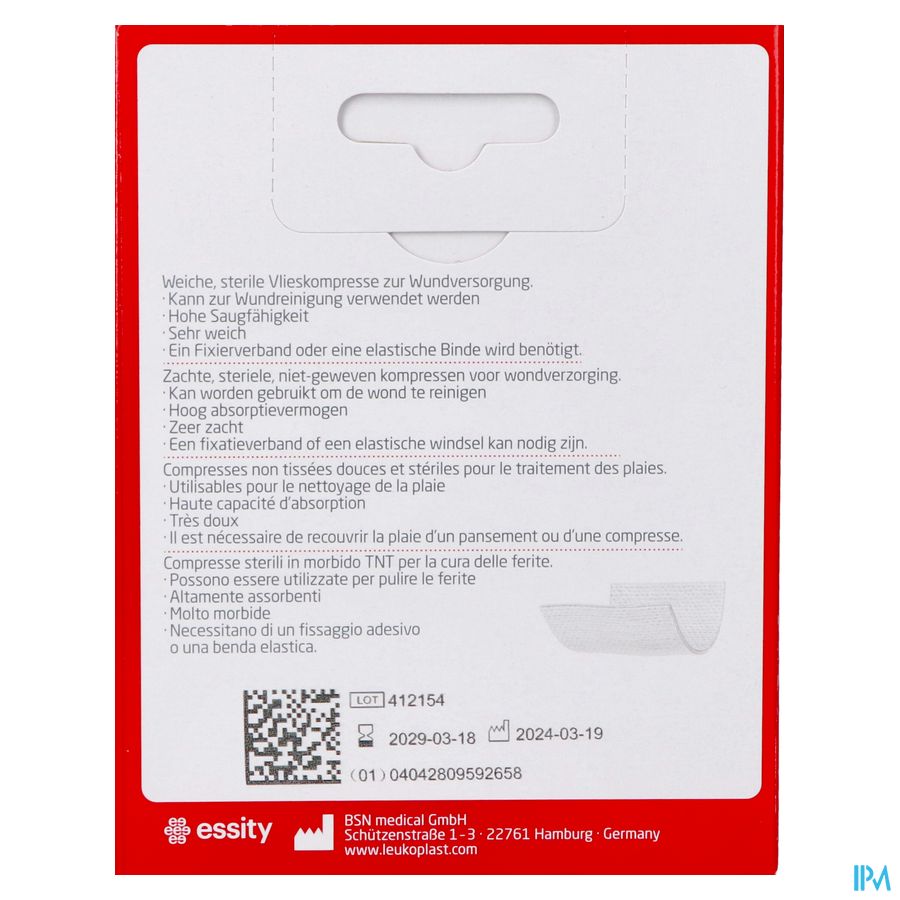 Cutisoft 7,5cmx7,5cm 12 Leukoplast