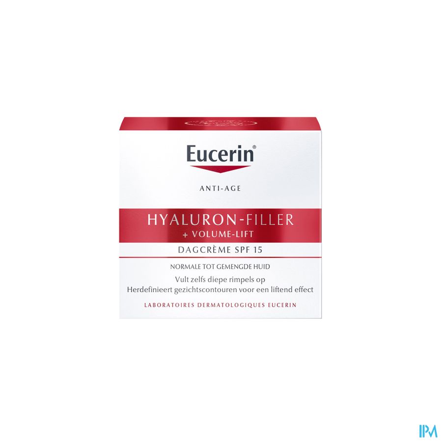 Hyaluron-Filler + Volume-Lift Soin de Jour SPF 15 Peau Normale à Mixte Anti-Rides & Anti-Âge Pot 50ml