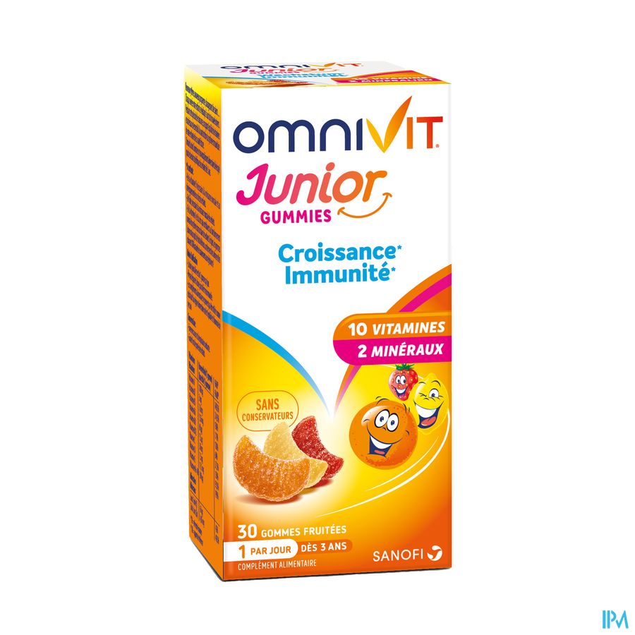 Omnivit Junior 30 gummies - Vitamine Enfant Croissance Immunité