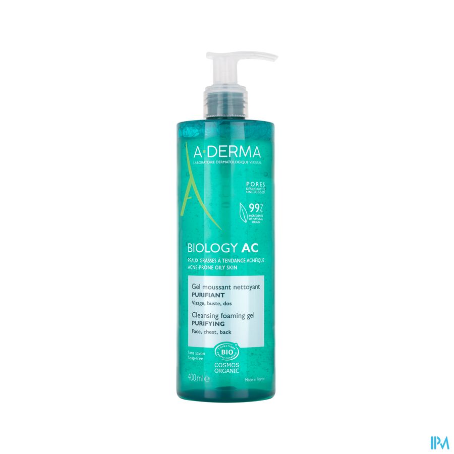 A-DERMA BIOLOGY AC GEL MOUSSANT - Peaux grasses à tendance acnéique