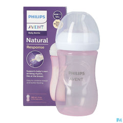 Philips Avent Natural 3.0 Biberon Rose 260ml