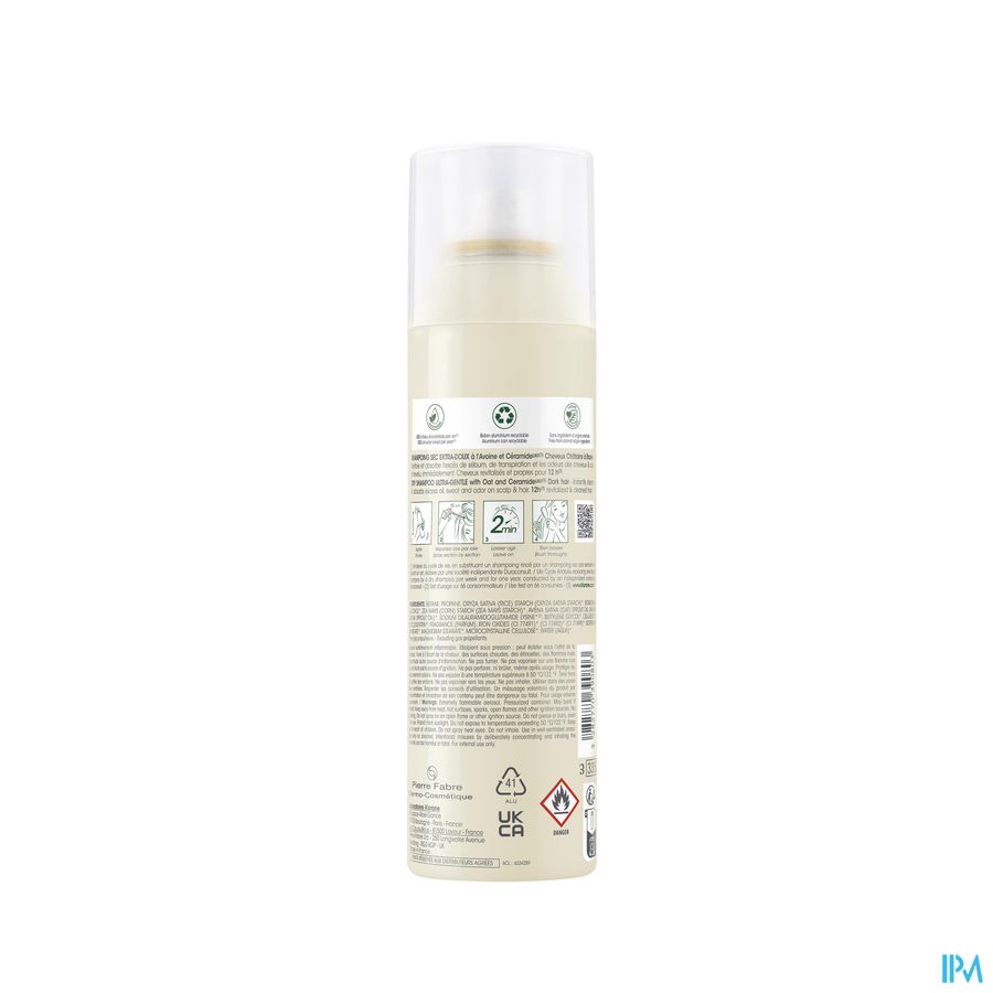 Klorane Shampoing sec teinté extra-doux - Cheveux châtains à bruns - à l'Avoine & Céramideᴸᴵᴷᴱ