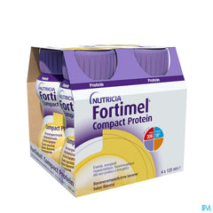 Fortimel Compact Protein Goût Banane Bouteilles 4x125 ml