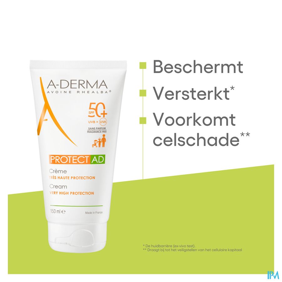 A-DERMA - A-DERMA PROTECT AD CREME SOLAIRE SPF50+ - A-DERMA PROTECT