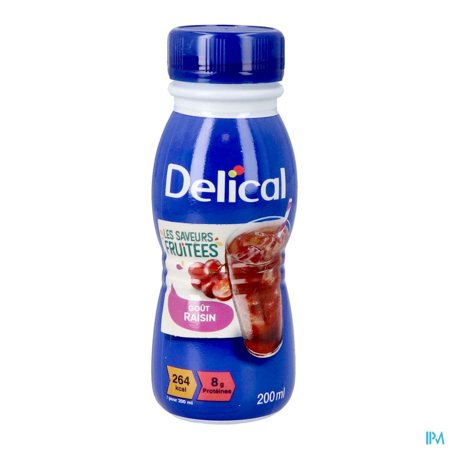 Delical Boisson Fruitee Raisins 4x200ml