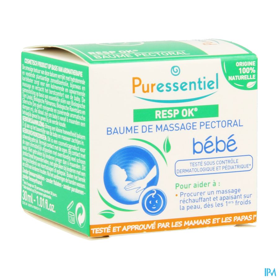 Puressentiel Respiratoire Baume Massage Bebe 30ml