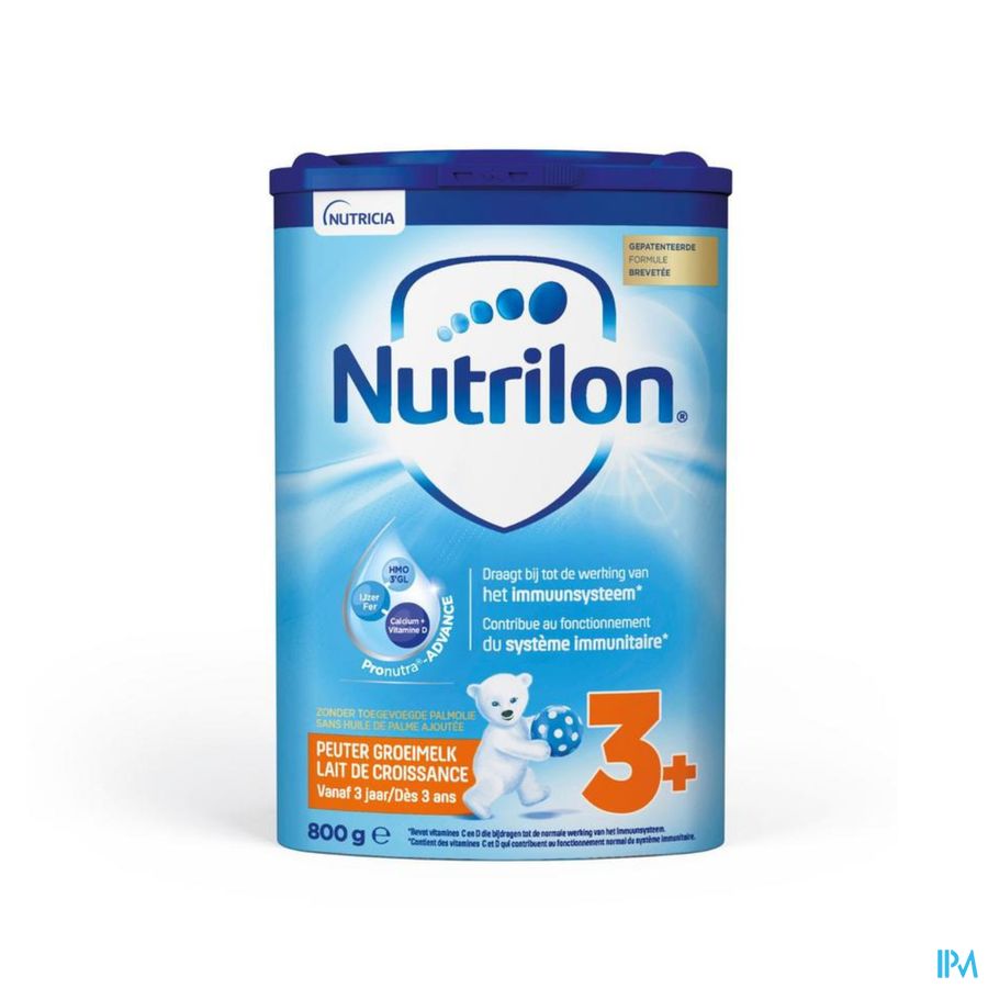 Nutrilon 3+ Lait De Croissance en poudre Enfants dès 3 ans Boite 800g