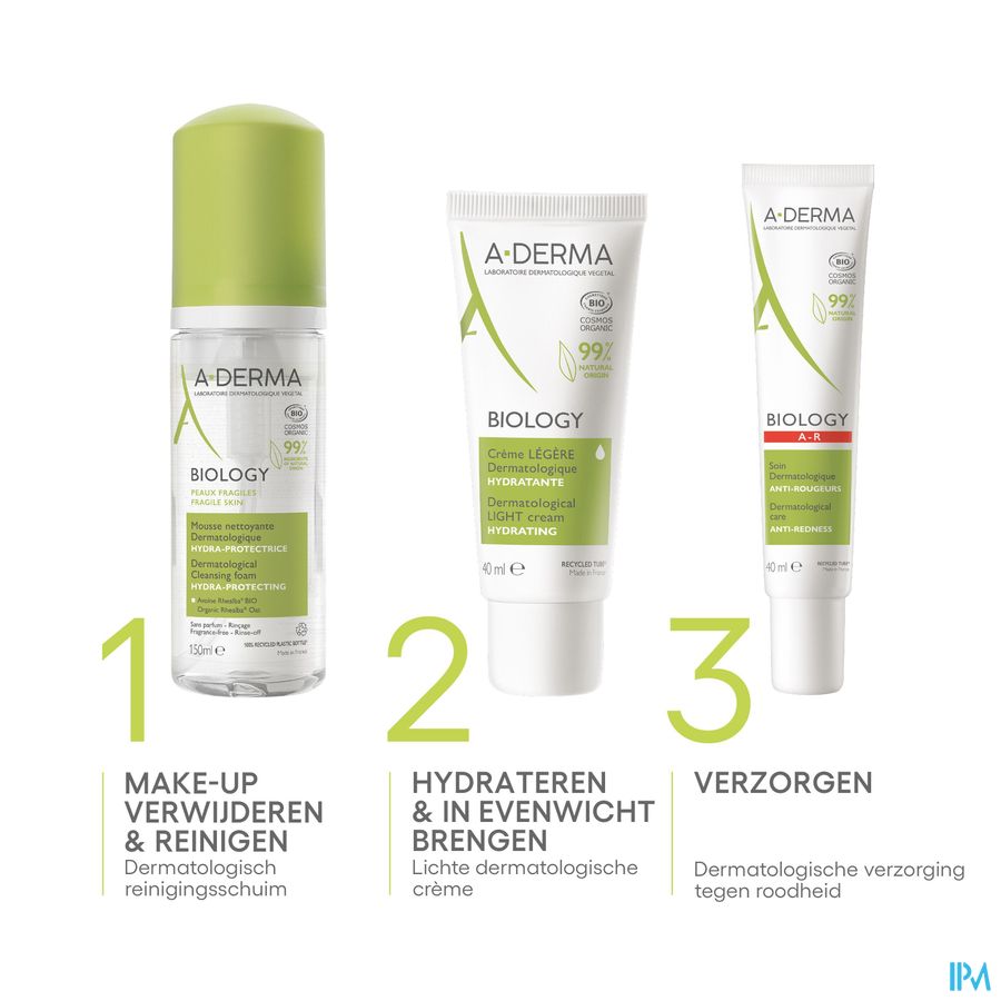 A-DERMA Mousse nettoyante dermatologique hydra-protectrice BIOLOGY