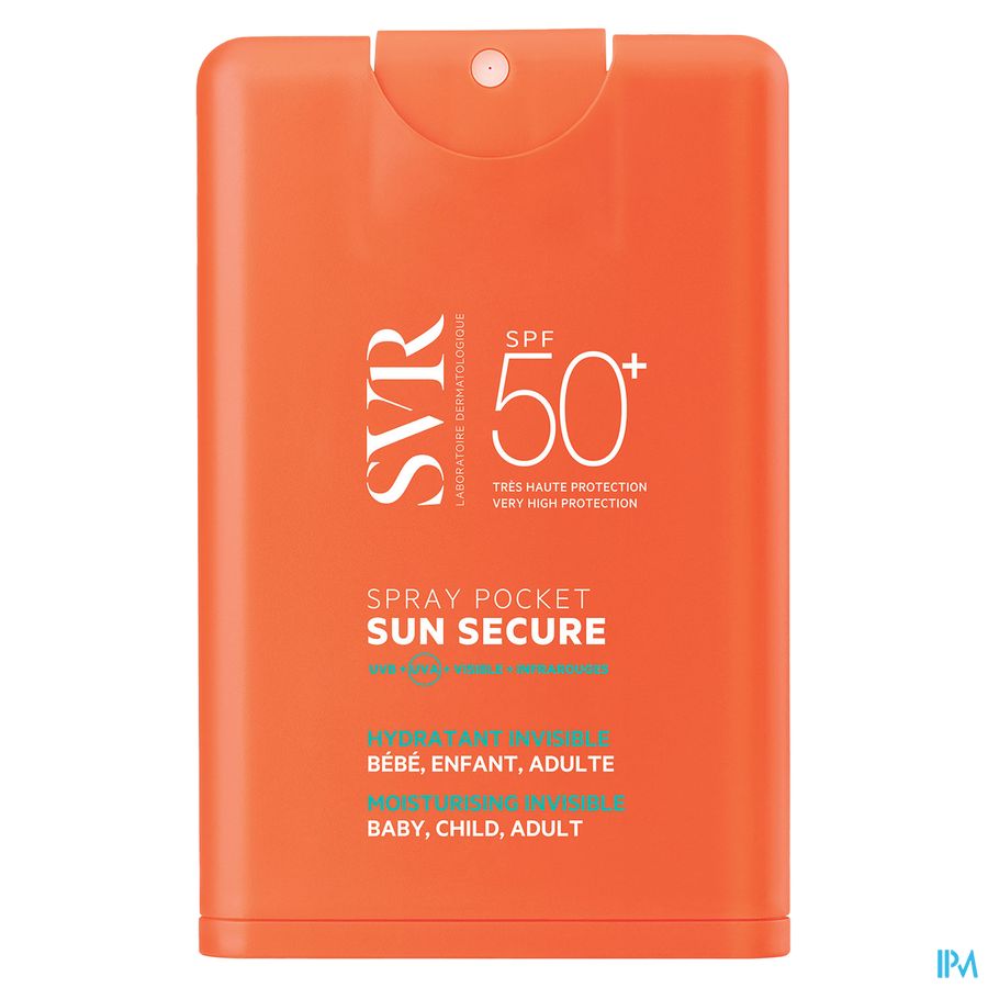 Svr Sun Secure Spray Pocket Spf50+ 20ml