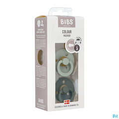 Bibs 3 Sucette Duo Sage Hunter Green