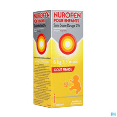 Nurofen Enfant Fraise Susp S/sucre 2% 200ml