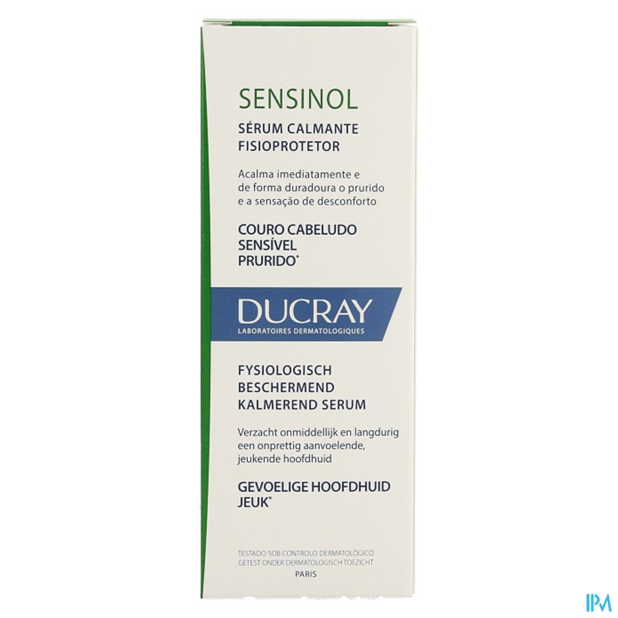 Ducray SENSINOL Sérum Apaisant Physioprotecteur - Spray Cuirs chevelus sensibles sujets à fortes démangeaisons Spray