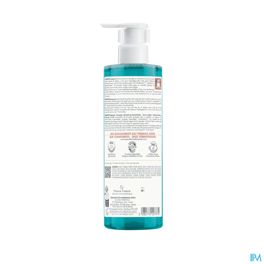 Eau Thermale Avène - Gel nettoyant Matifiant Cleanance Peaux Grasses À Imperfections