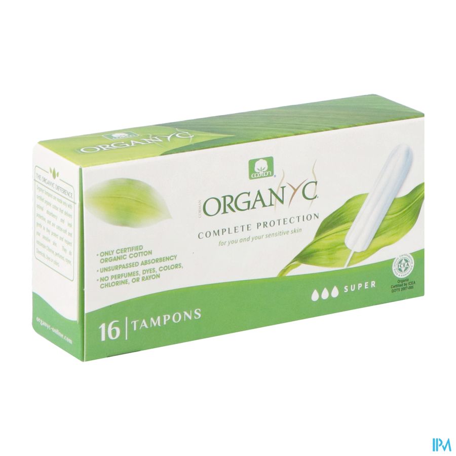 Organyc Tampon Super Coton Bio 16