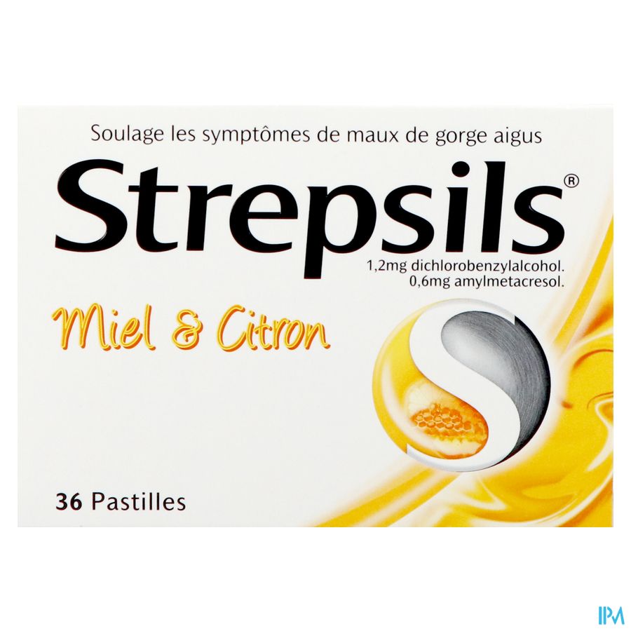 Strepsils Miel Citron Past 36