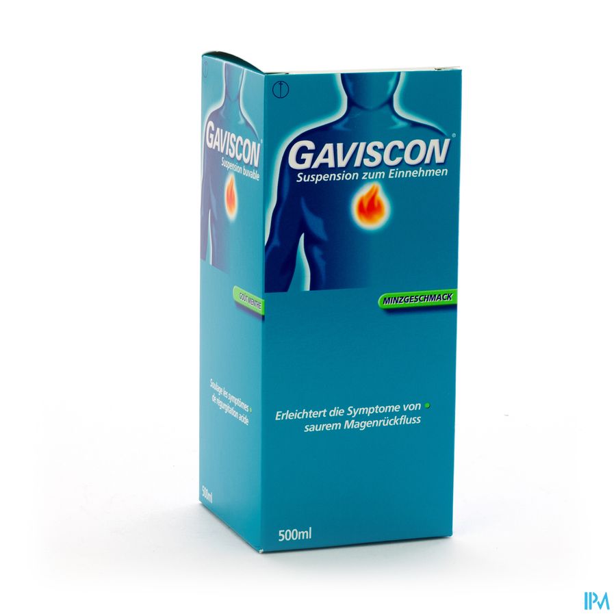 Gaviscon Menthe Munt Susp Buv 500ml