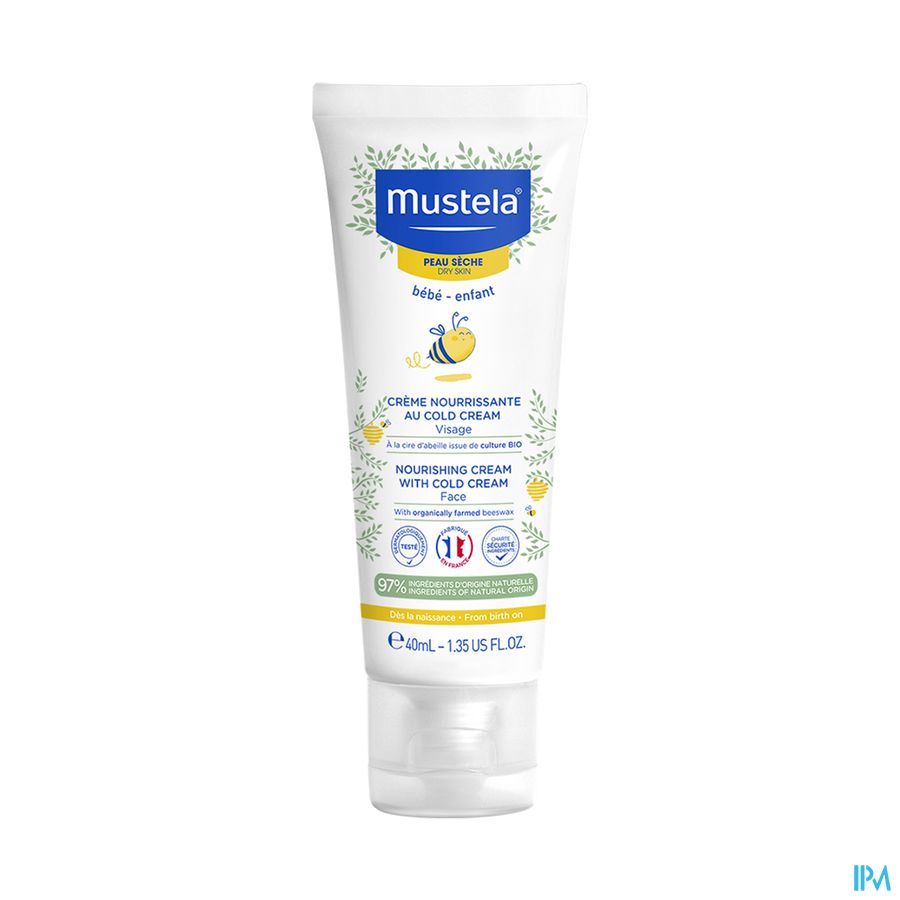 Mustela crème nourrissante cold crème - peau sèche 40 ml