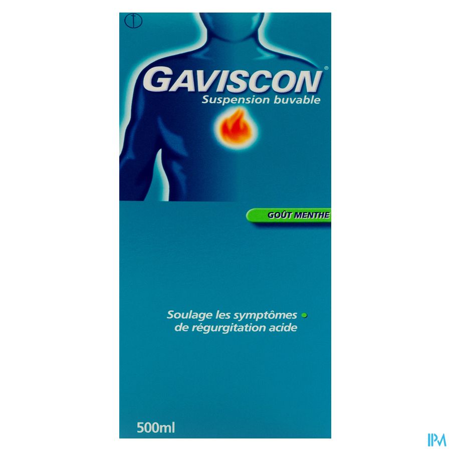 Gaviscon Menthe Munt Susp Buv 500ml