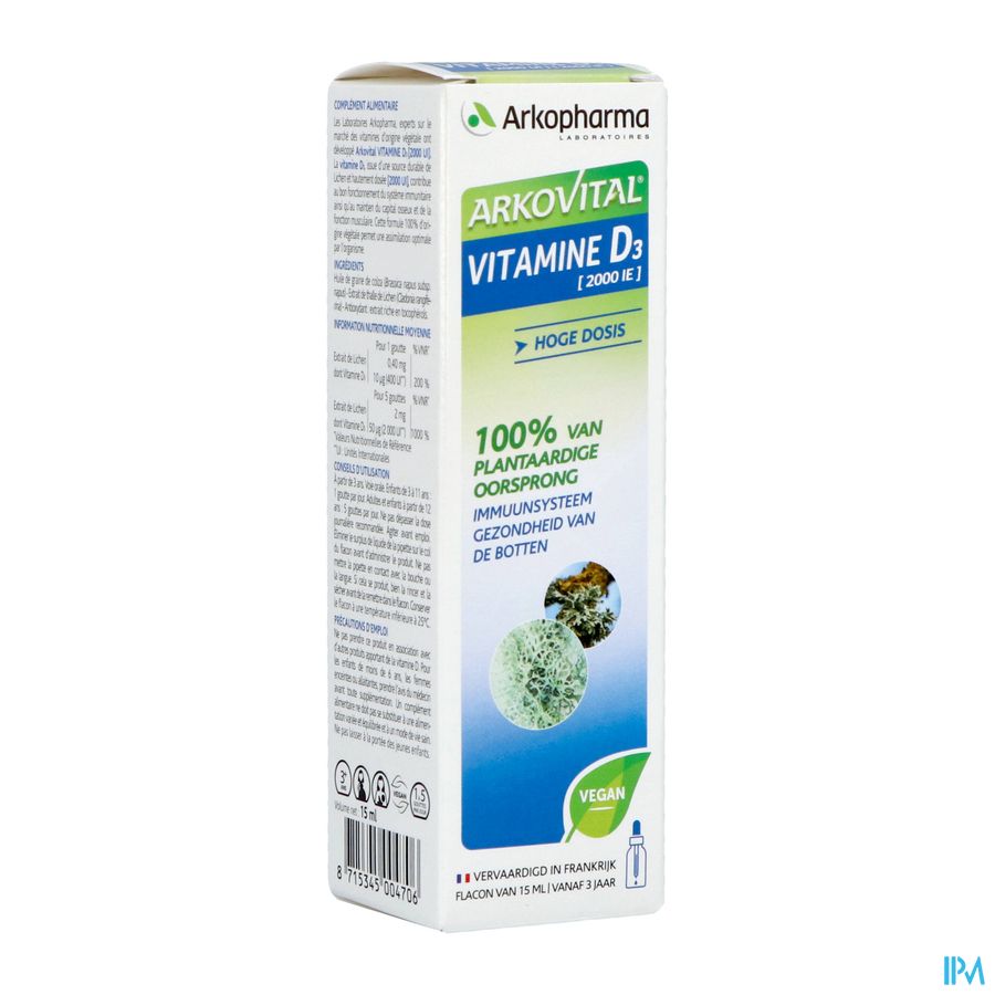 Arkovital Vit D3 & E Vegetales Fl 15ml