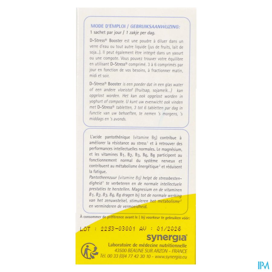 D-stress Booster Pdr Sach 20