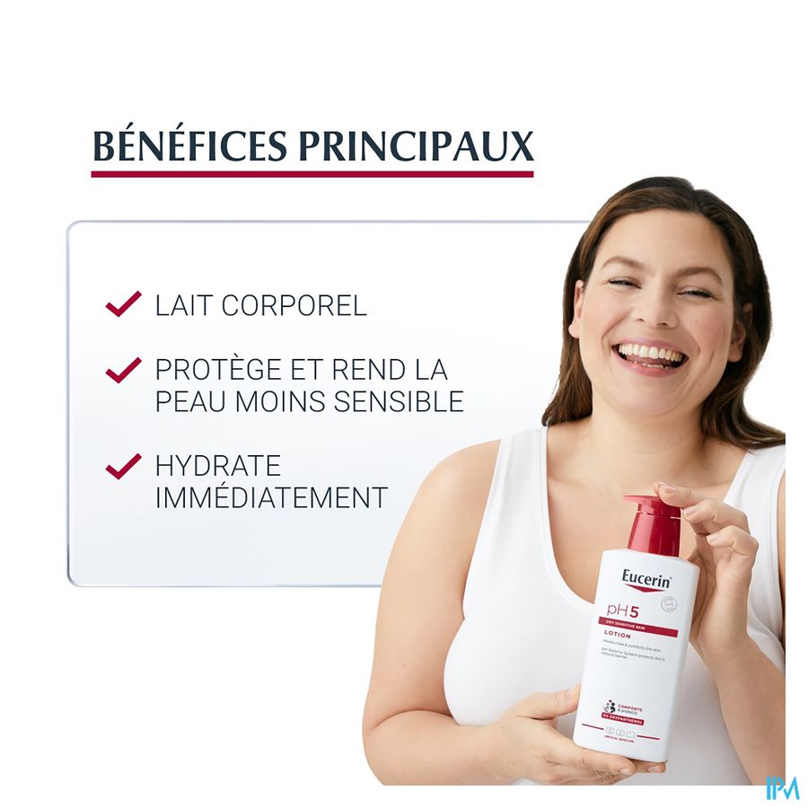 pH5 Lait Corporel Peau Sèche et Sensible avec pompe 400ml