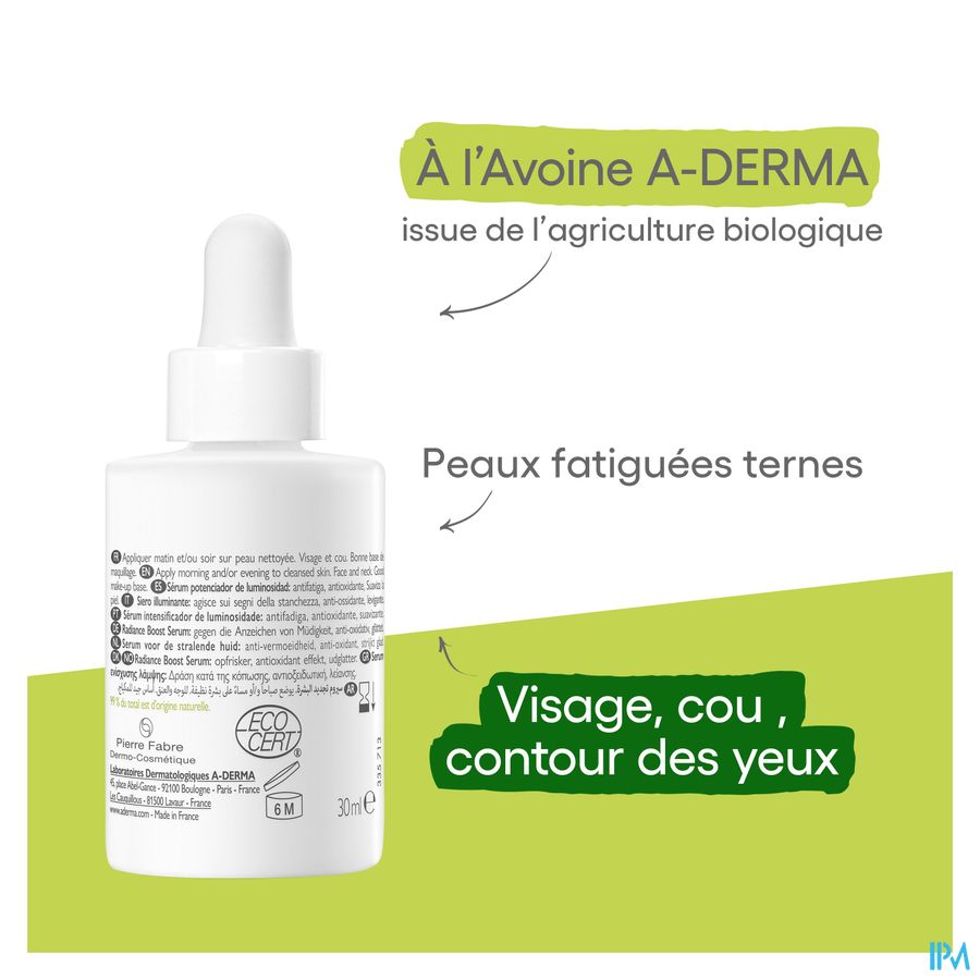 A-DERMA Sérum à la vitamine C stabilisée BIOLOGY ENERGY C