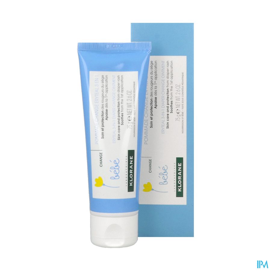 Klorane - Pommade change Eryteal 3 en 1 au Calendula apaisant - Bébé - Change - Siège