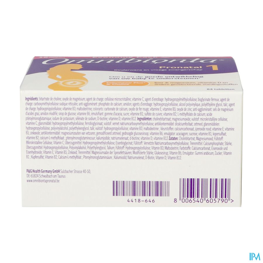 Omnibionta Pronatal 1desir Debut Gross.12sem Com84