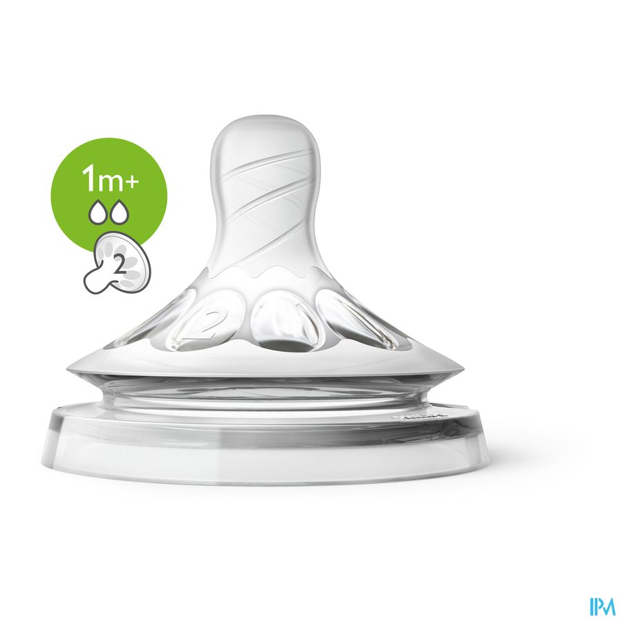 Philips Avent Natural 2.0 Tetine 2 Trous SCF042/27