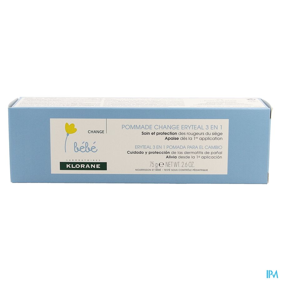 Klorane - Pommade change Eryteal 3 en 1 au Calendula apaisant - Bébé - Change - Siège