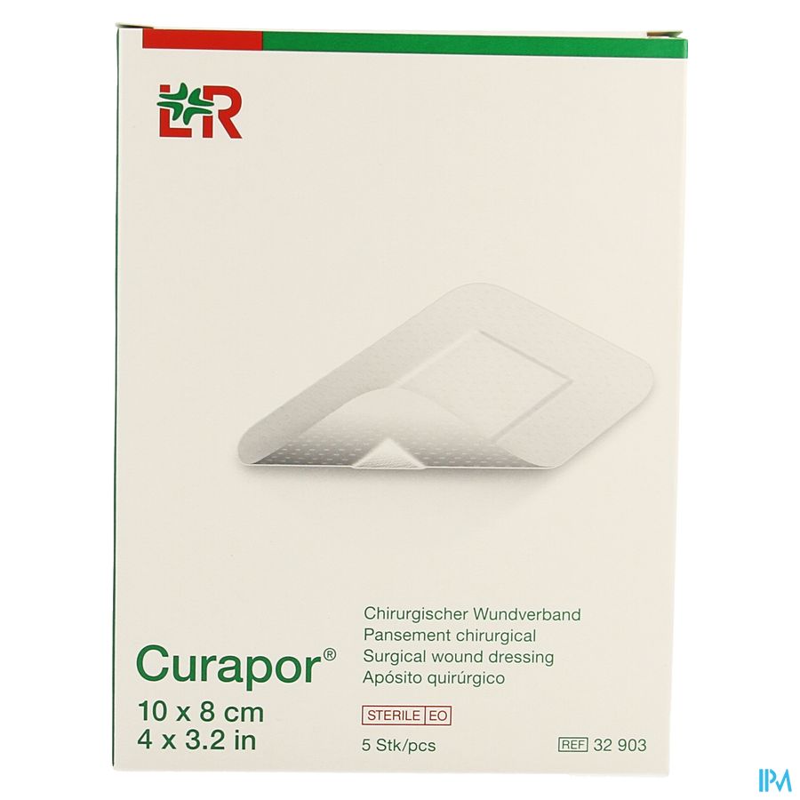 Curapor Pans Chirurg. Sterile 10cmx 8cm 5 32903