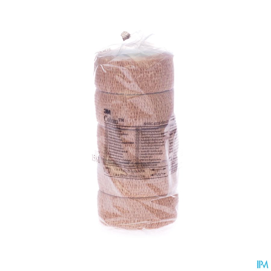 Coban 3m Bandage El. Skin Roul. 2,5cmx4,5m 5 1581