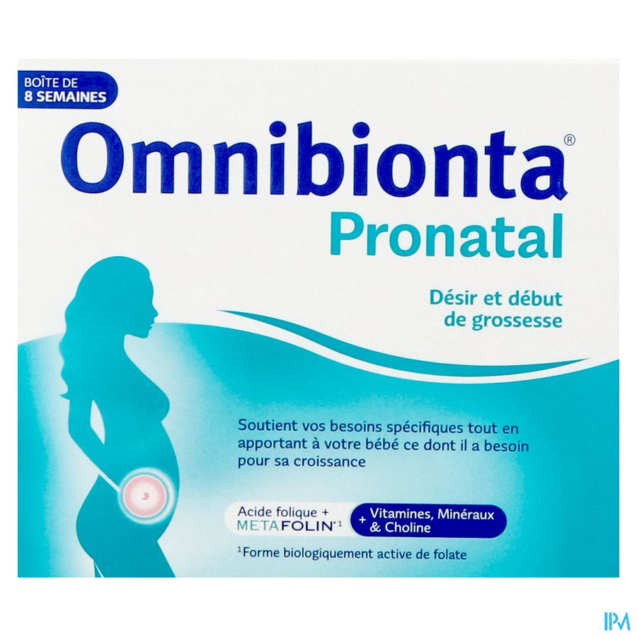 Omnibionta Pronatal: Désir et Début de Grossesse - 8 semaines (56 comprimés )